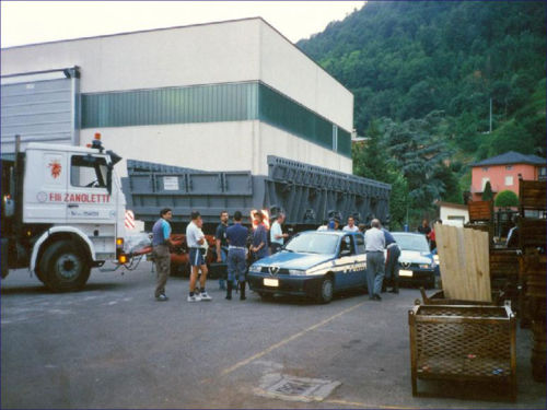 Rost der Verbrennungsanlage – Transport