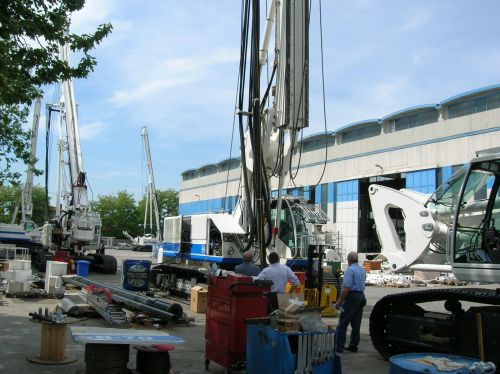 Pfahlschlagmaschine – Zusammensetzung